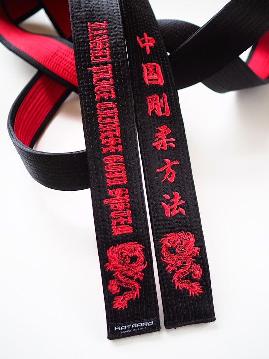 Deluxe Master Belt Karate Red Black | Karate belt, Black belt martial