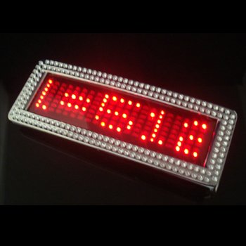 Led belt buckle - Red diamond | LED Belts | GET-a-LED.com