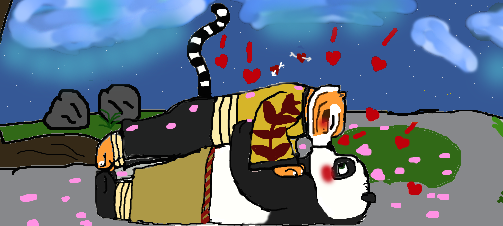 Kung Fu Panda : Po and Tigress : :* :* *Kiss* by CHICHICHINDY on DeviantArt