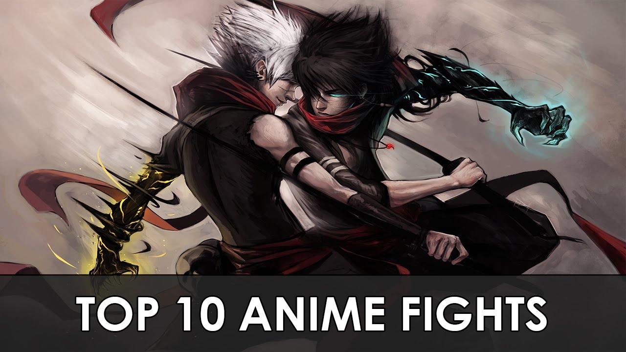 Top 10 Anime Fights - YouTube
