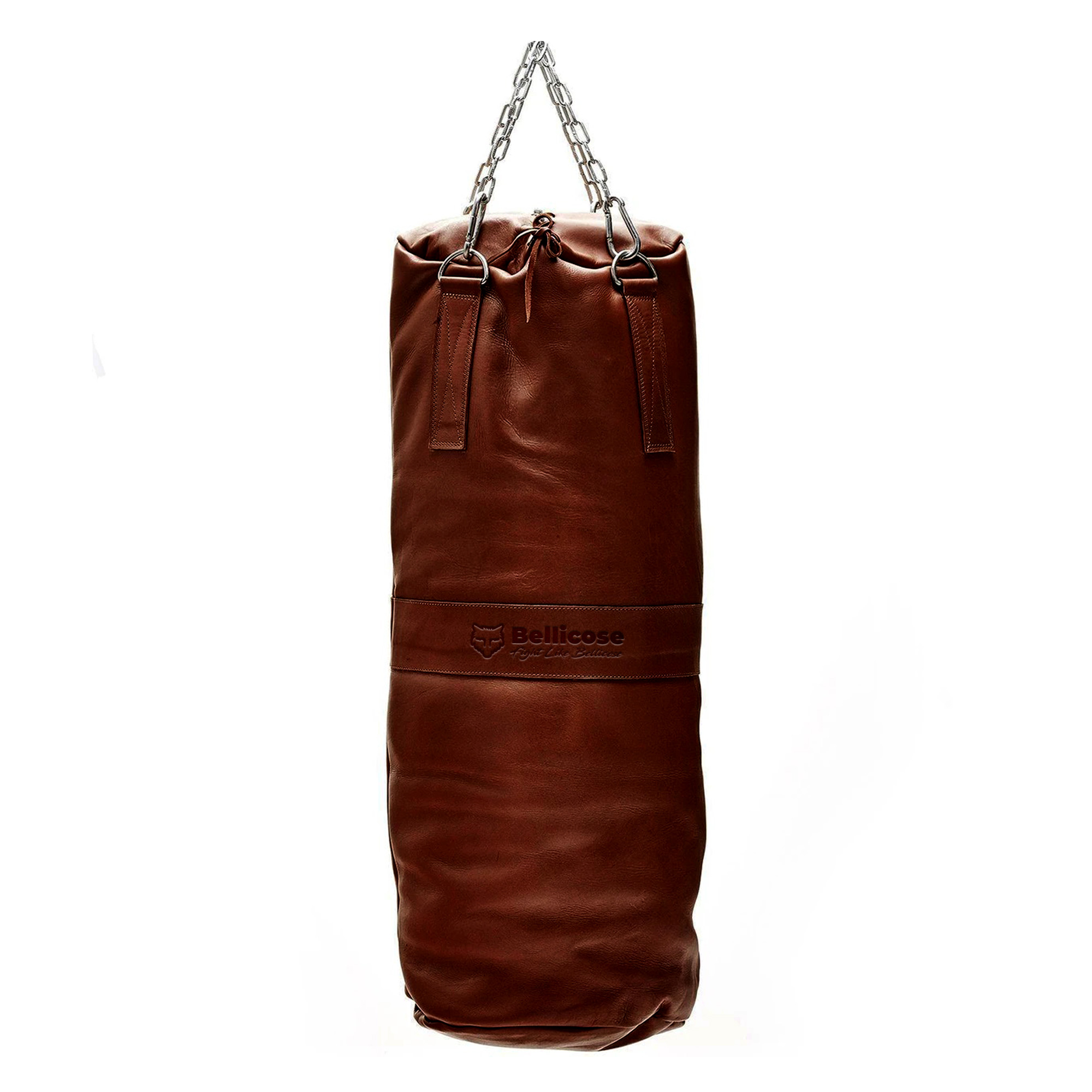 Heritage Brown Leather Heavy Martial Arts Punching Bag | The Bellicose