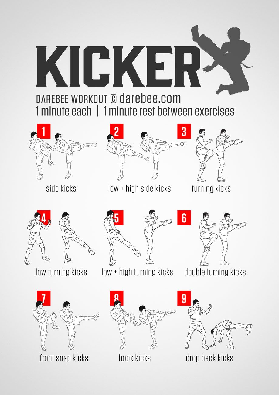 Kicker Workout | Muay thai workouts, Mma workout, Boxing training workout