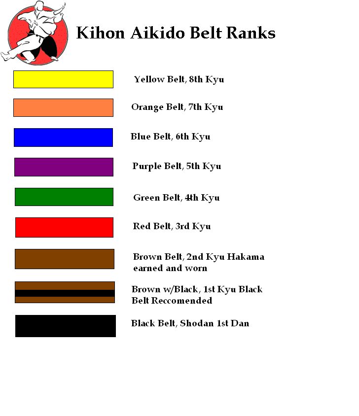 Aikido Rank Levels | Promotion Requirements for Yellow Belt | Aikido