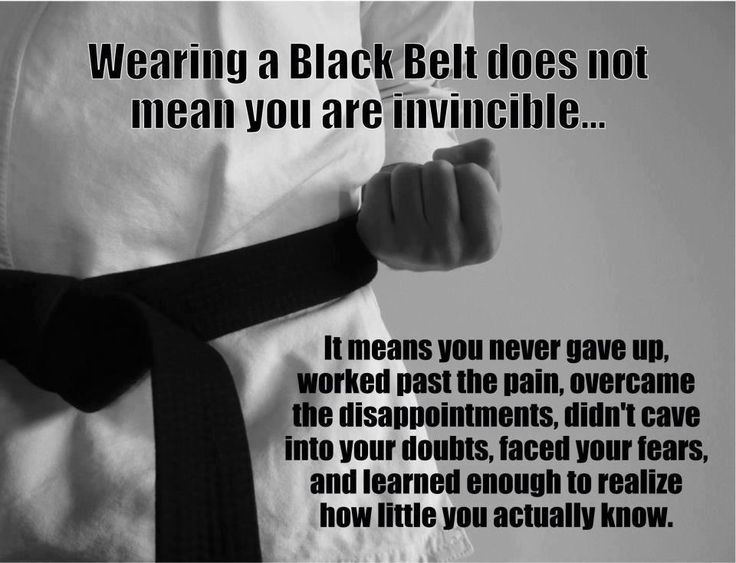 For those of you that have trained long enough to be awarded a "Black