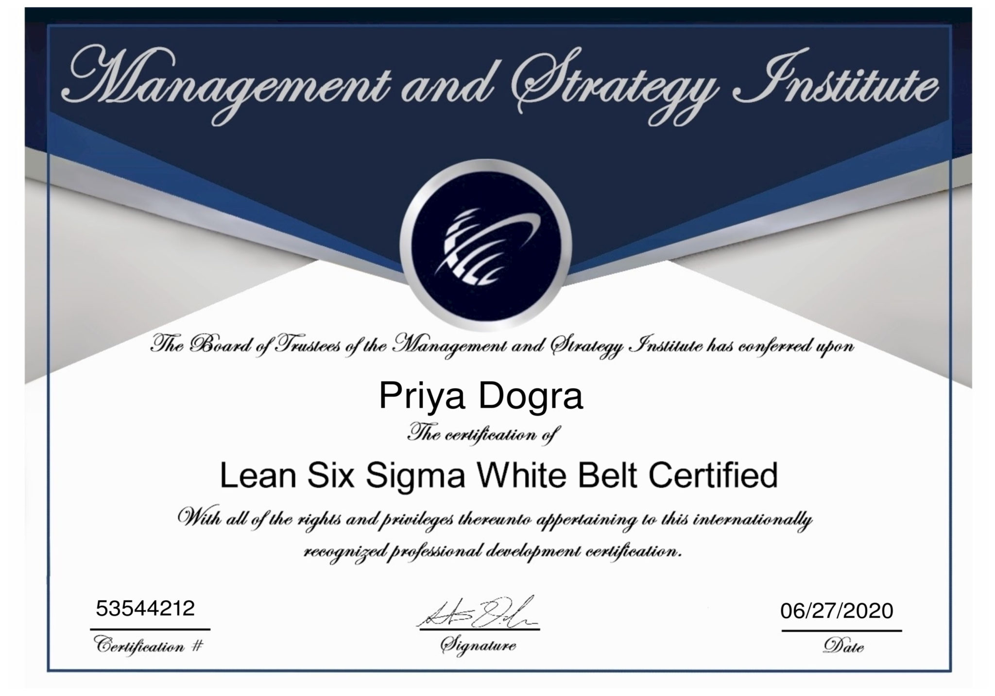 Lean Six Sigma White Belt Certification Answers