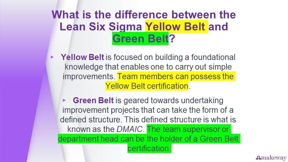 Lean Six Sigma Yellow Belt - 6 Questions To Ask Always