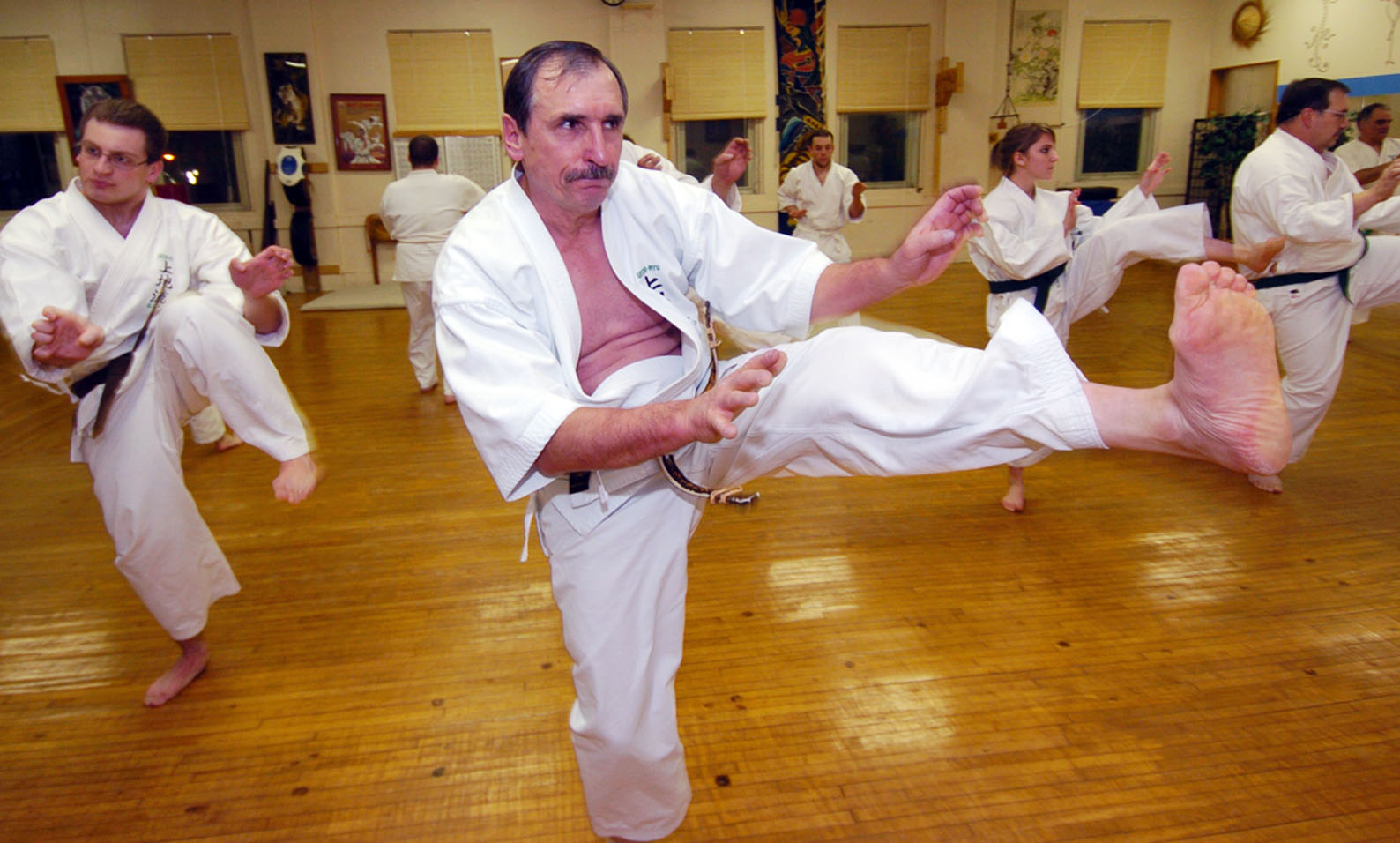Amsterdam karate instructor pushes students