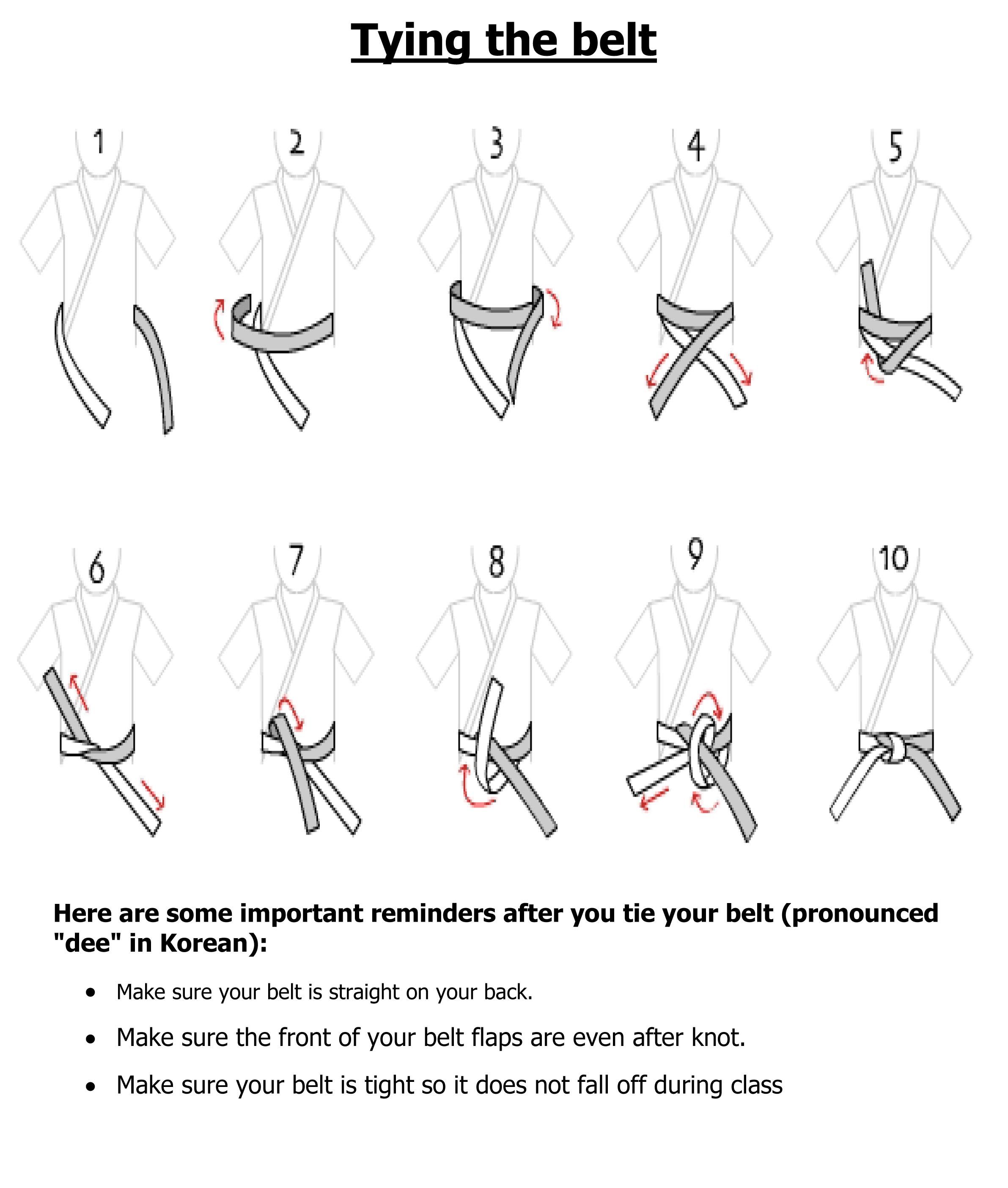 How To Tie A Taekwondo Belt Easy – Tons of How To